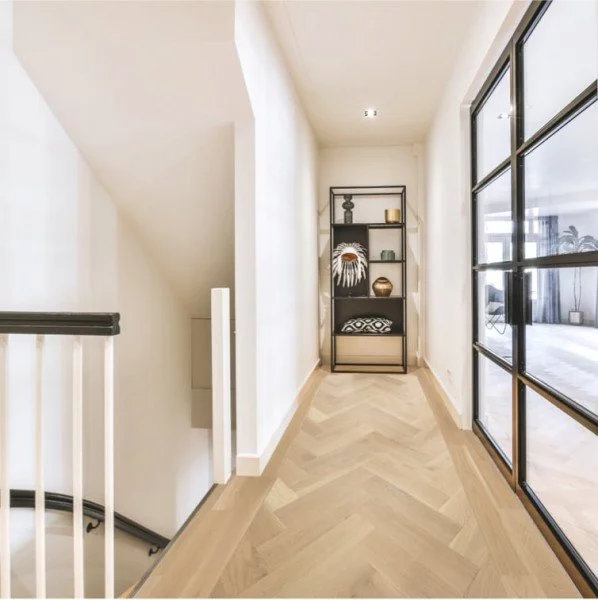 Herringbone wood flooring