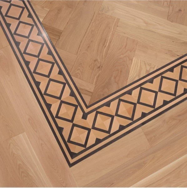 Herringbone wood flooring