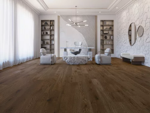 Explore the impact of wood flooring color on home aesthetics