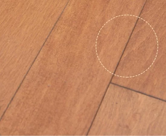 Floor with dirt embedded in the joints