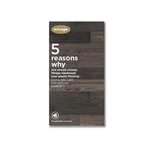 Brochure on 5 reasons to choose Mirage wood flooring