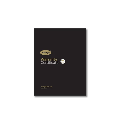 Mirage Floors warranty certificate