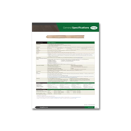 General specifications