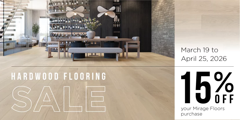 Hardwood Flooring Sale | 15% off your Mirage Floors purchase